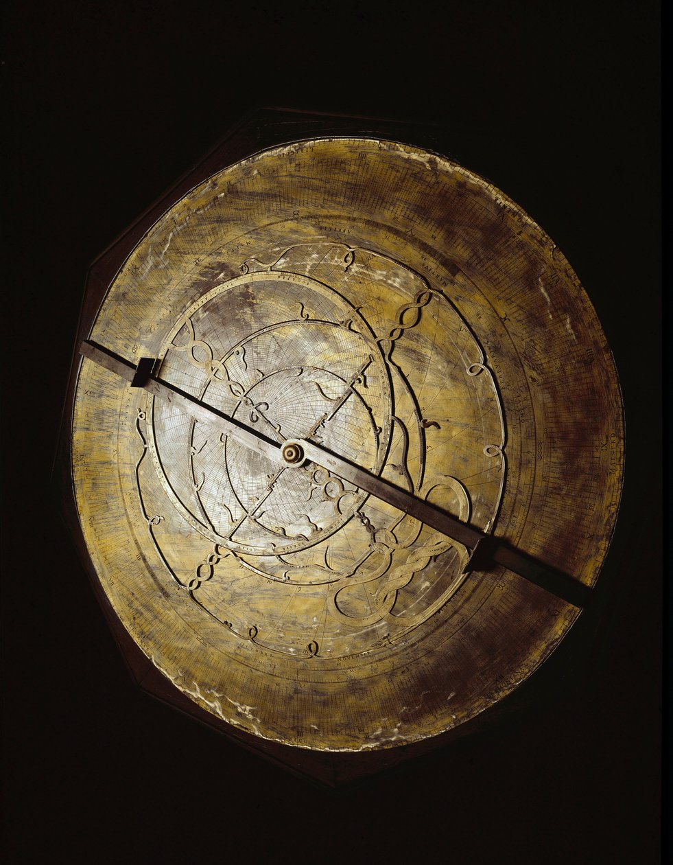 Astrolabium tillhörande astronomen Galileo Galilei (Galilee) (1564-1642) för sina studier. Florens, Institutet och vetenskapshistoriska museet. av Unknown artist