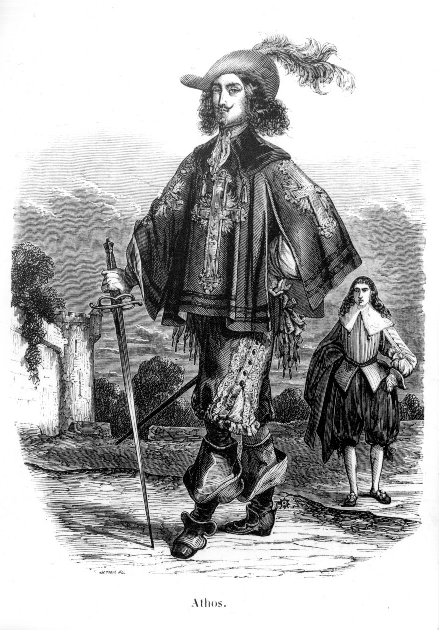 Athos - i "De 3 musketörerna"" av Alexandre Dumas Père. av Unknown artist