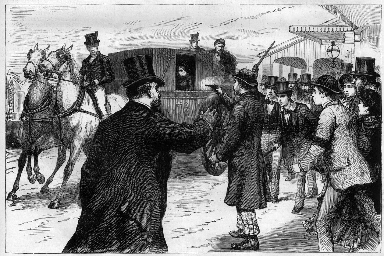 Attack på drottning av England Victoria - den 2 mars av Unknown artist