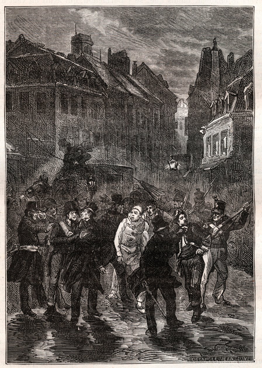 Attacker mot Louis-Philippe I - Le conspiracy de la rue des Prouvaires - Den 1 februari av Unknown artist