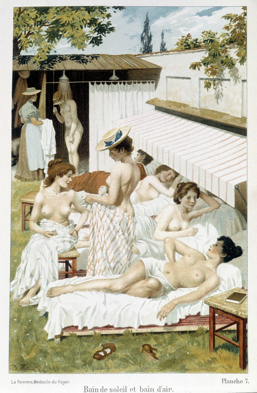Sol och luftbad - i "Kvinnan, hemmets läkare"" av Unknown artist