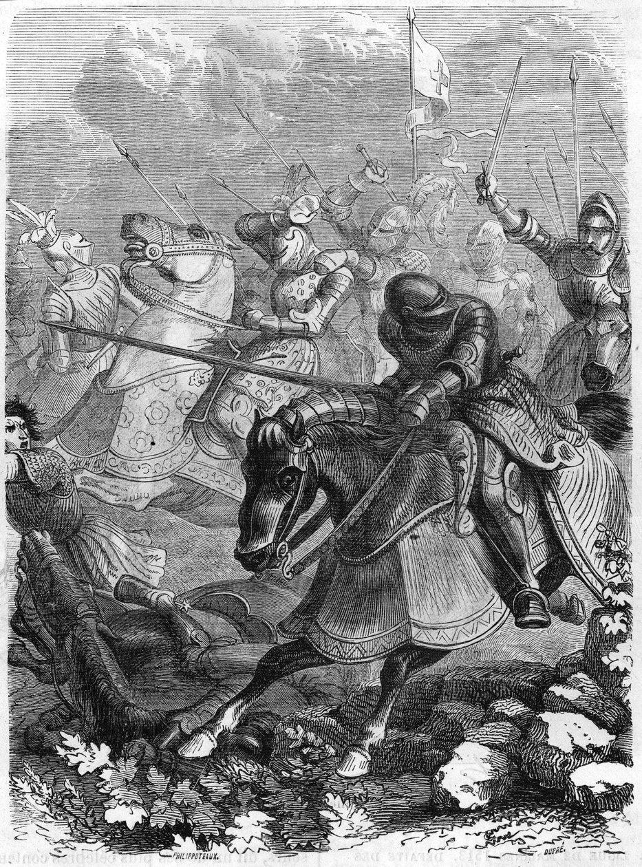Slaget vid Guinegate eller Guinegatte (Frankrike), Sporarnas dag, 16 augusti av Unknown artist
