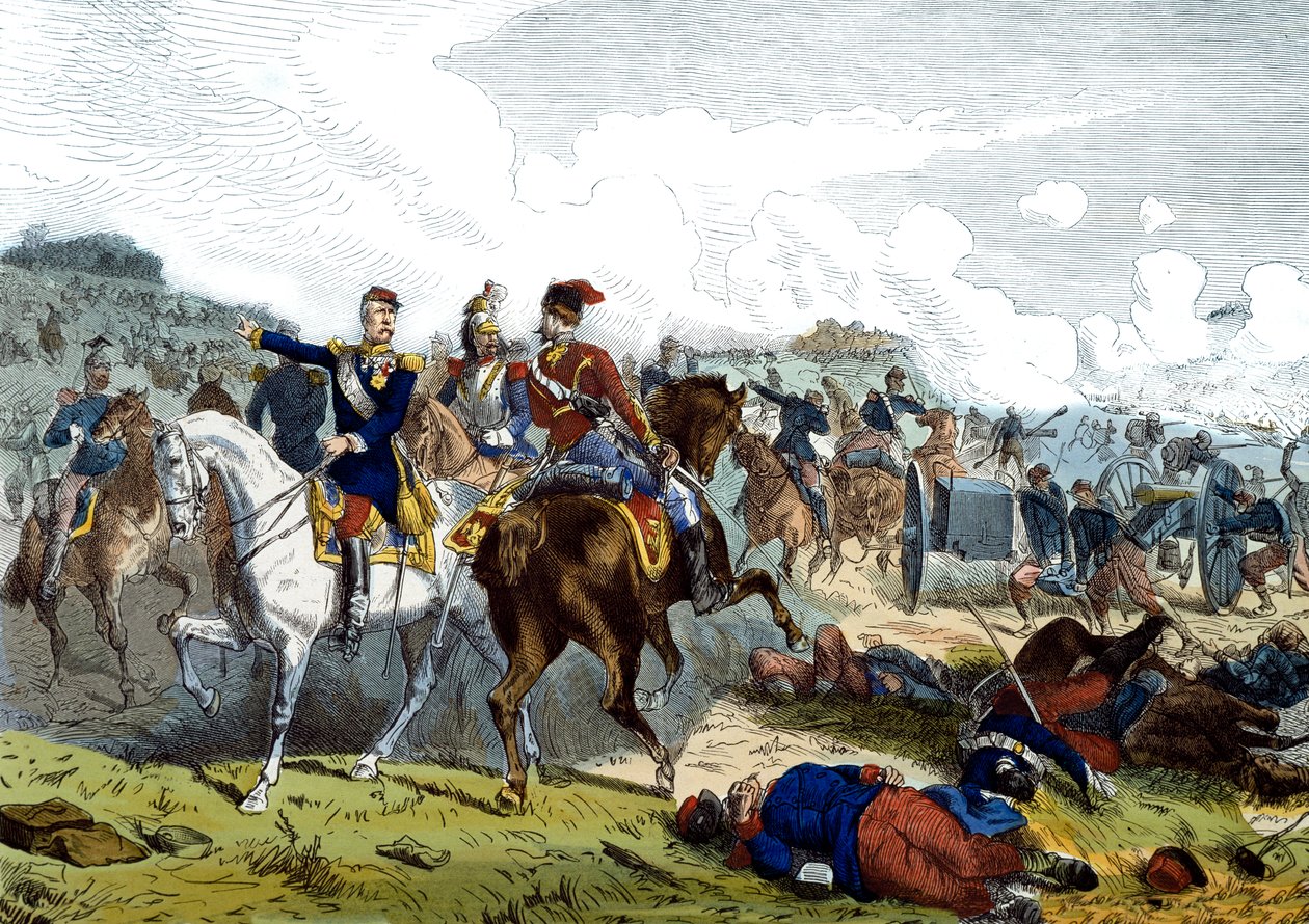 Slaget vid Reichshoffen eller Woerth, 6 augusti av Unknown artist