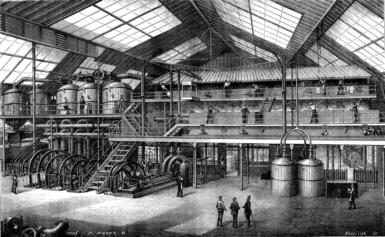Betsockerfabrik (gravyr) av Unknown Artist