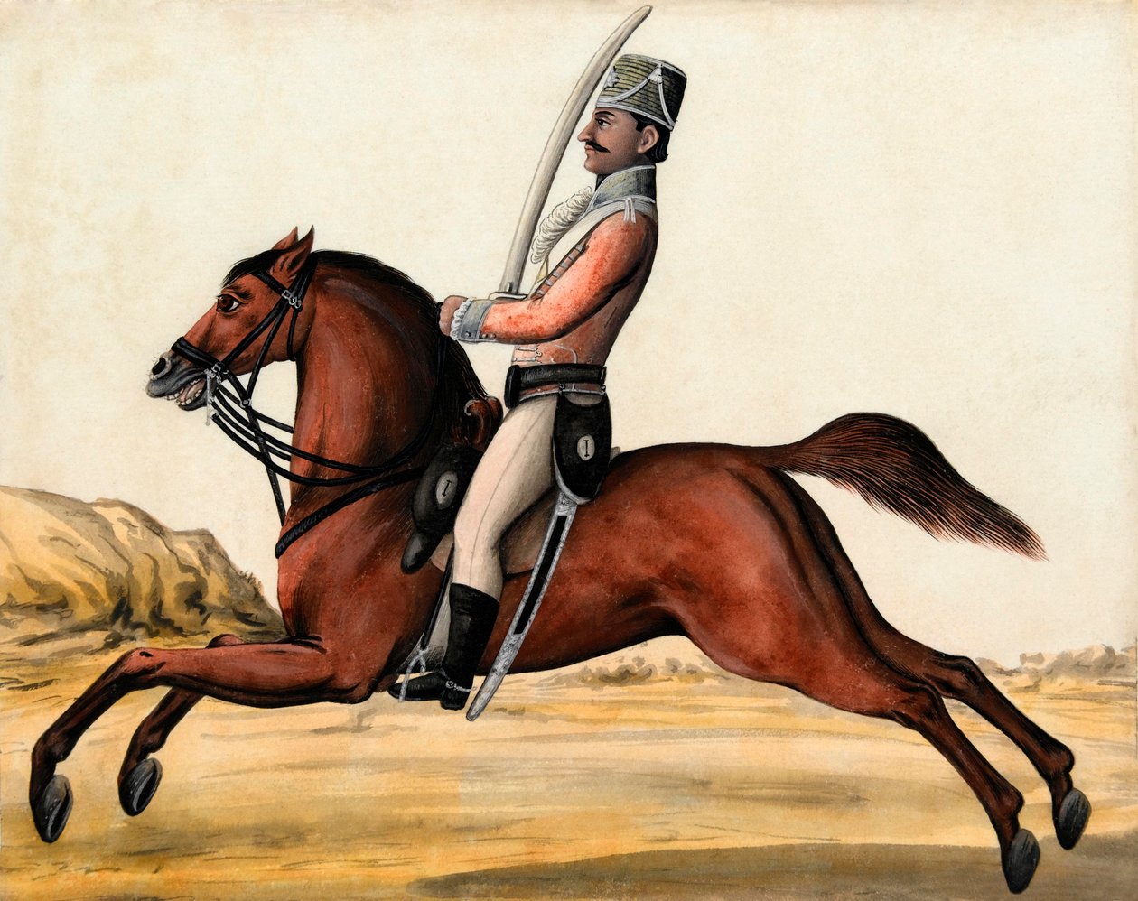 Bengalska infödda kavalleri, 1788 ca av Unknown