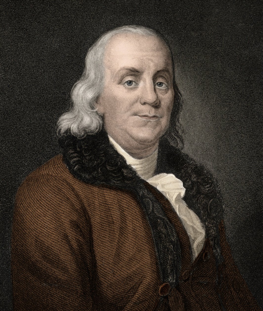 Benjamin Franklin (1706-1790) - gravyr - 1800-talet av Unknown artist