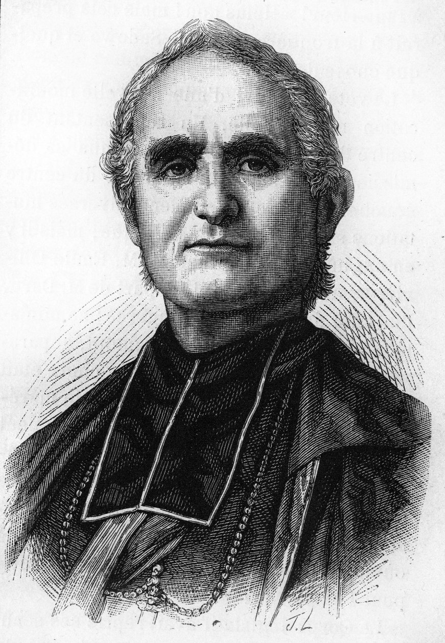 Biskop Félix Dupanloup (1802 - 1878), fransk prelat, biskop av Orléans av Unknown artist