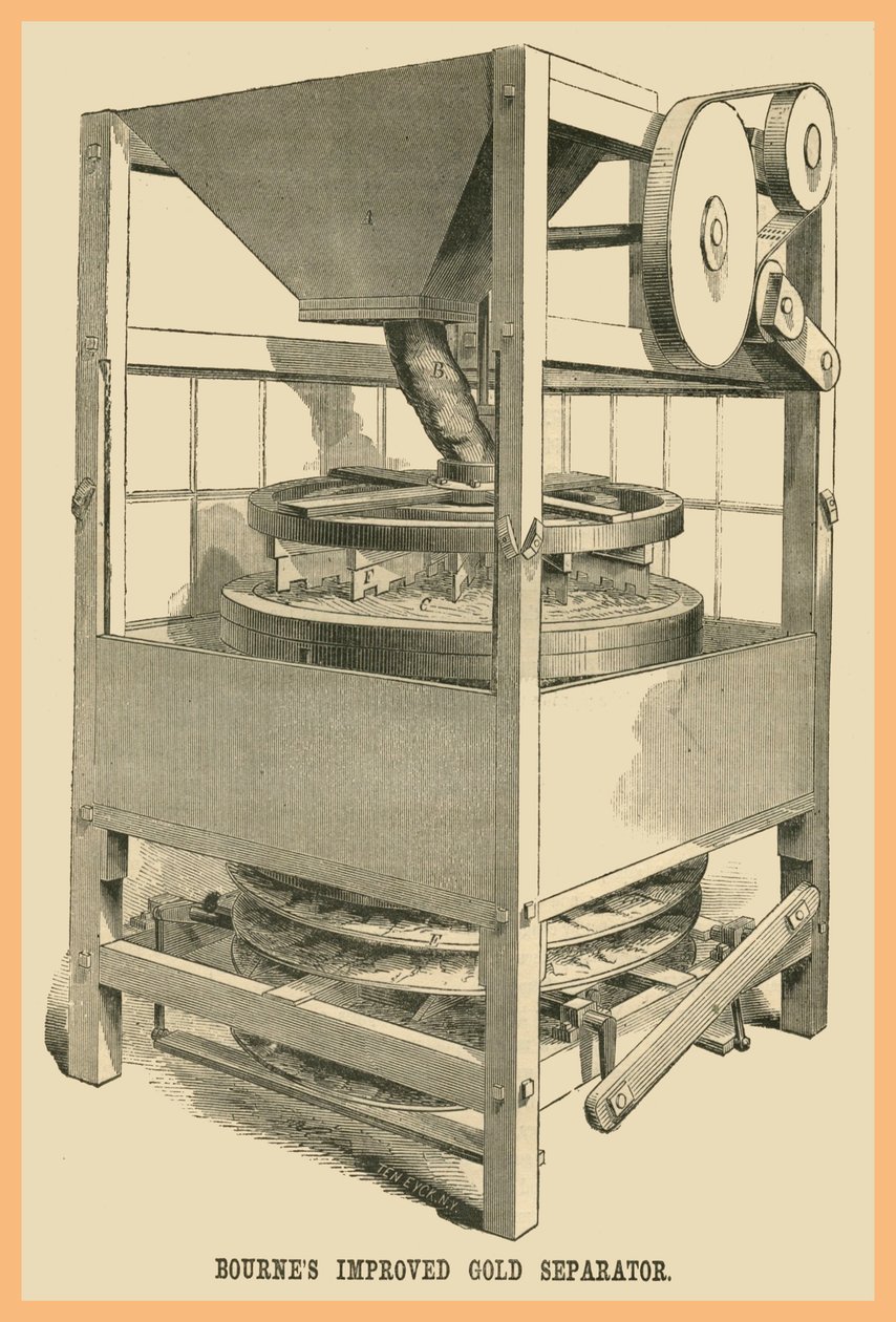 Bournes förbättrade guldseparator av Unknown Artist