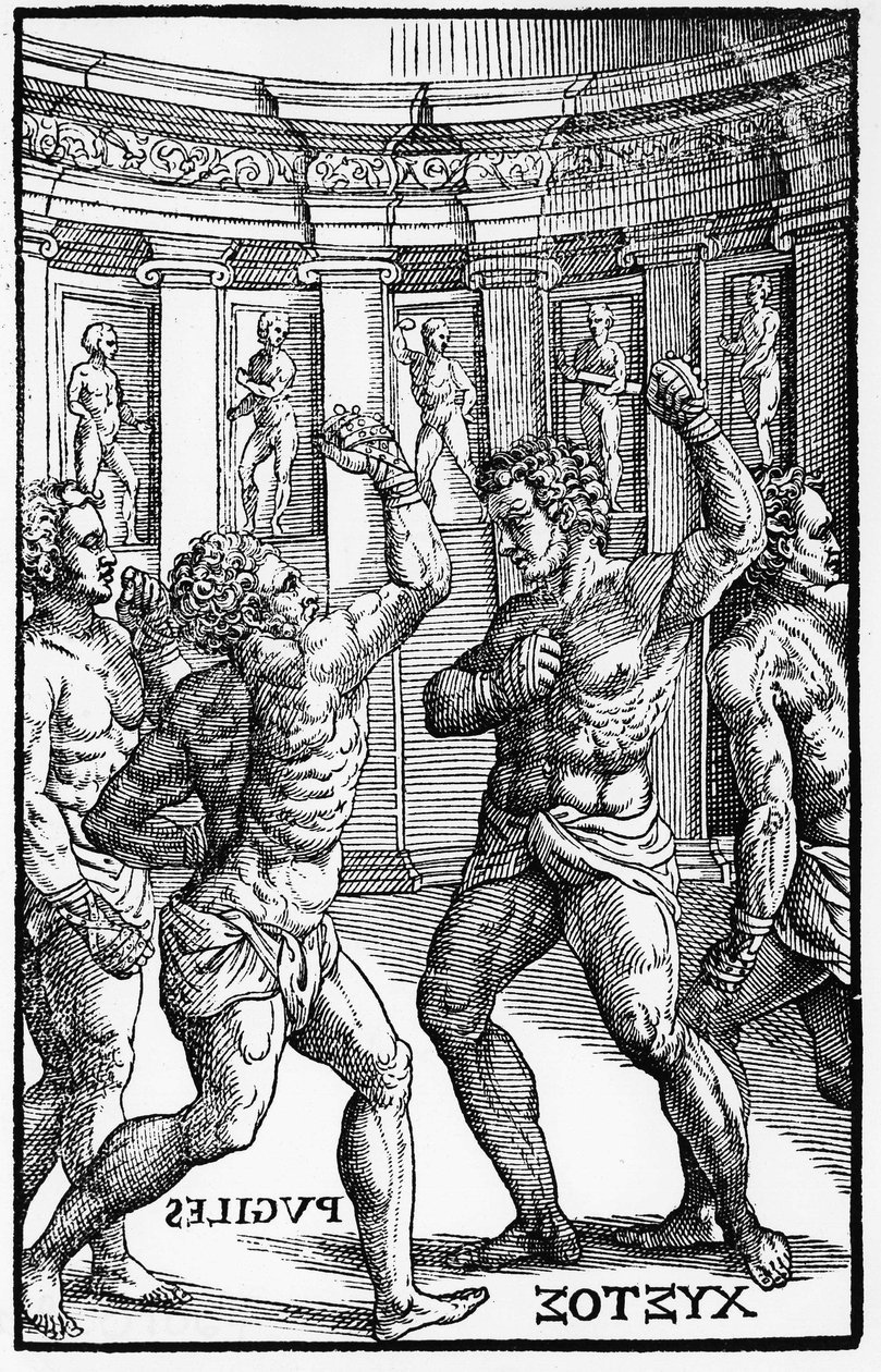 Boxare, brottare - i "Jerome Mercurialis de Arte Gymnastica", Venedig-utgåvan av Unknown artist