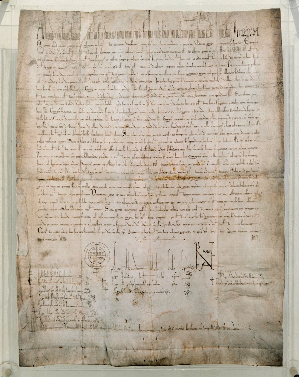 Bulle från 1168 av påven Alexander III (Orlando Bandinelli av Unknown artist