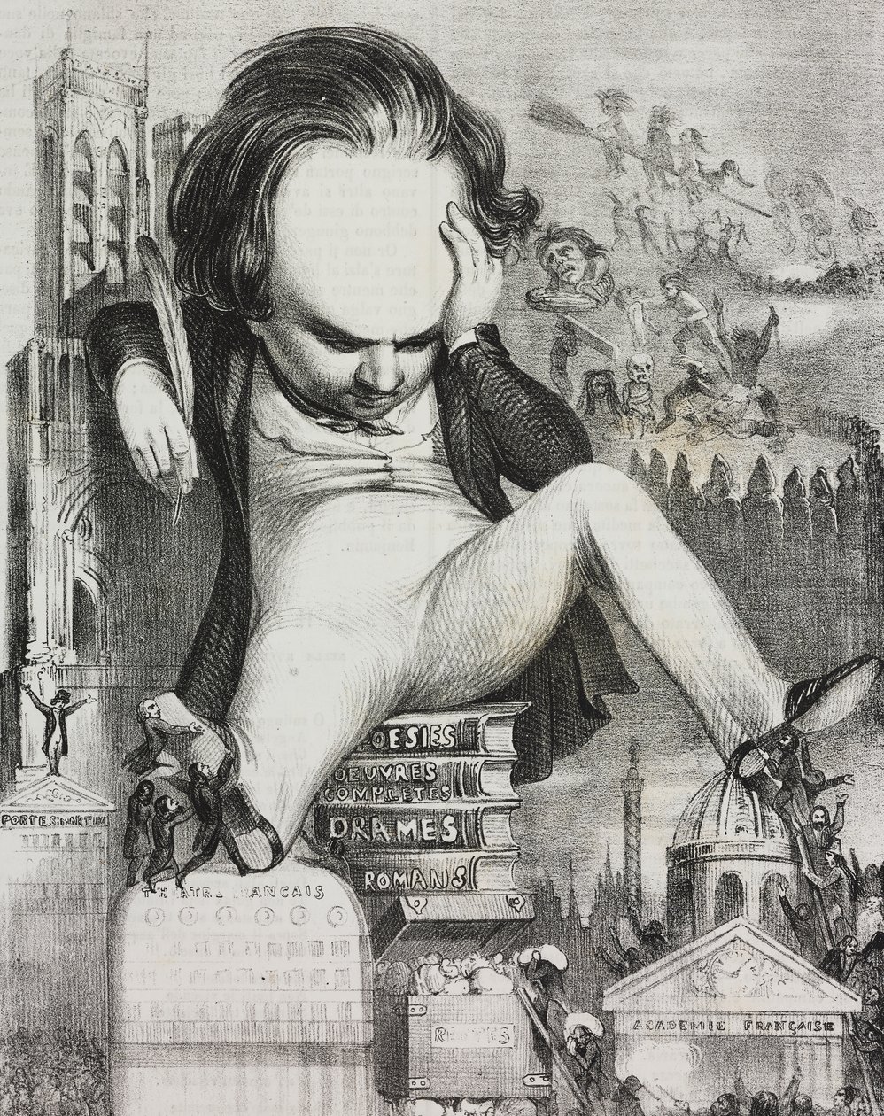 Karikatyr av Victor Hugo (1802-1885) av Unknown artist