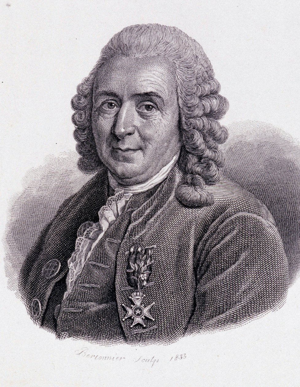 Carl Von Linné svensk naturforskare och författare (1707 - 1778) - i "Porträtt av nyttiga män"" av Unknown artist