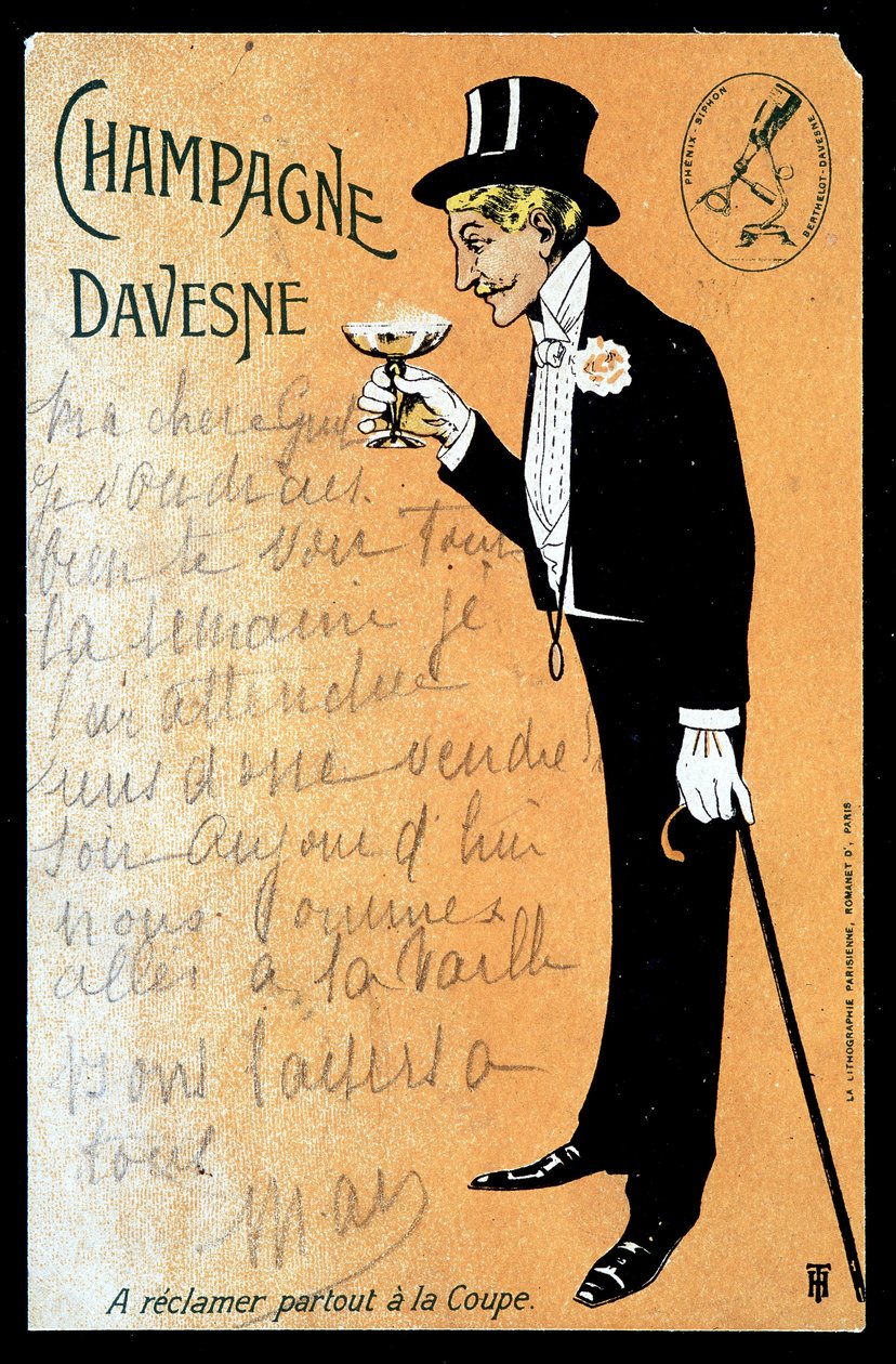 Champagne Davesne, början av 1900-talet av Unknown Artist