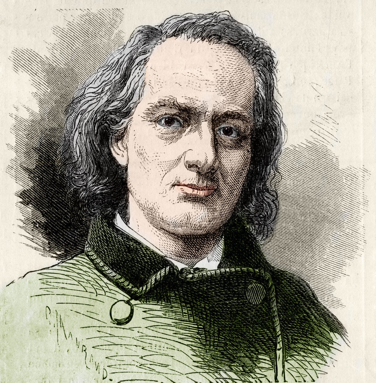Charles Baudelaire (1821-1867), fransk författare efter Carjats foto. av Unknown artist