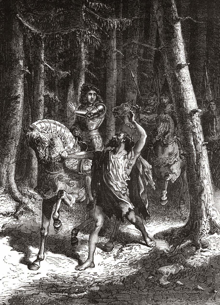 Charles VI (i sin galenskap) i skogen i Le Mans - i "" L