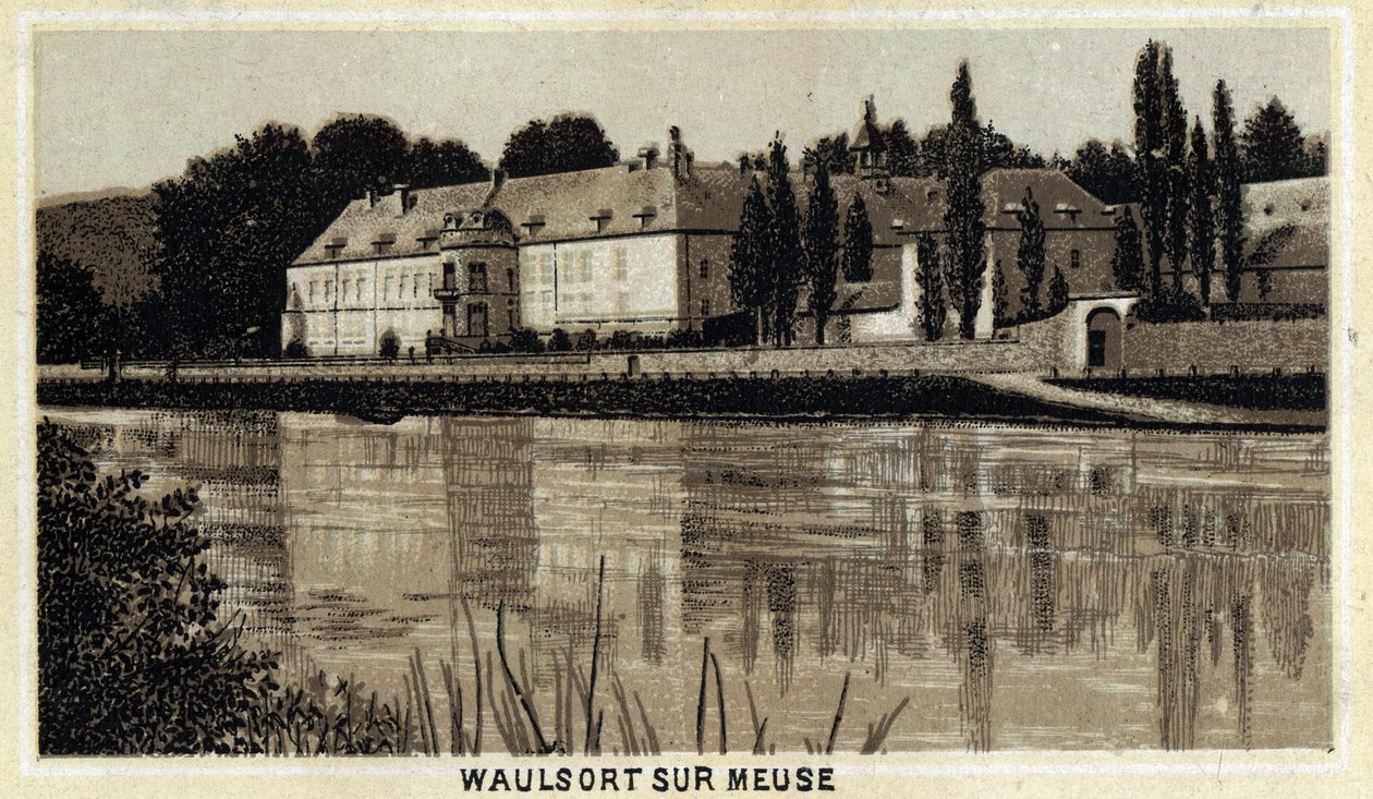 Chateau de Waulsort sur Meuse, Vallonien, Belgien. av Unknown artist