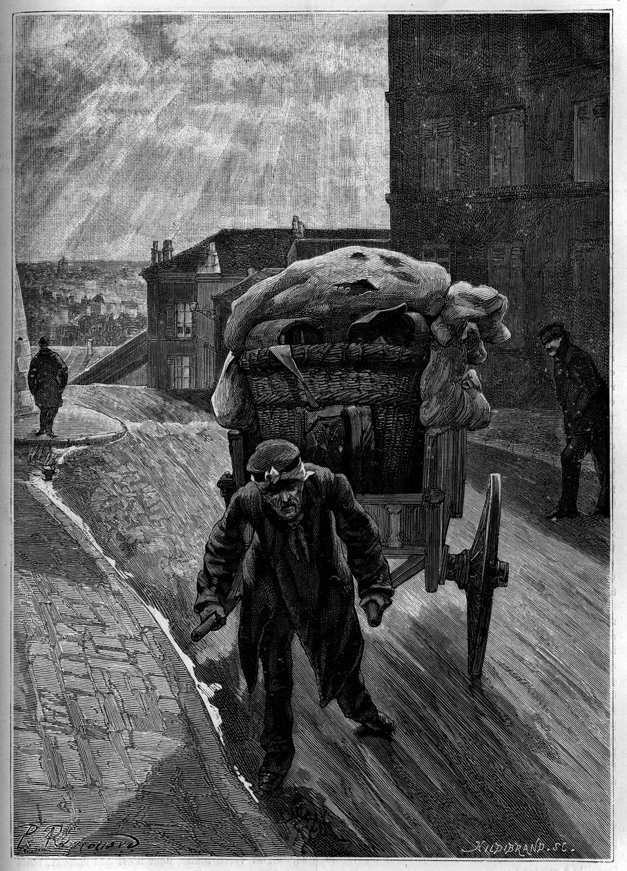 Byrår: en hundhund, av naturen. Gravyr i "The Journal of Youth" av Unknown artist