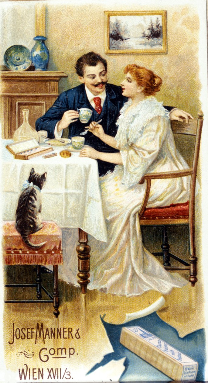 Chokladannons ”” Josef Manner & Gomp, Wien””. av Unknown artist
