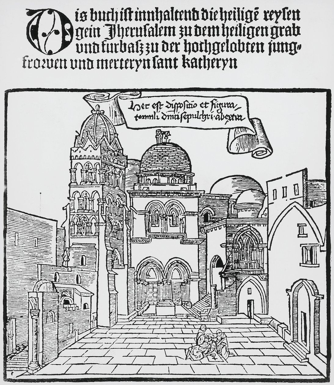 Heliga gravens kyrka i Jerusalem av Unknown artist