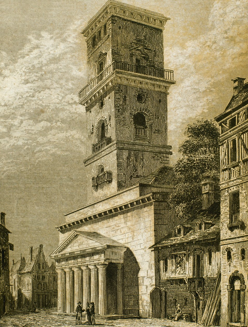 Vår frus kyrka eller katedral av Unknown