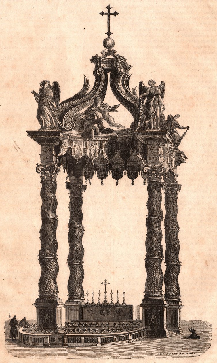 Ciborium i Saint Peter i Rom, Italien av Unknown