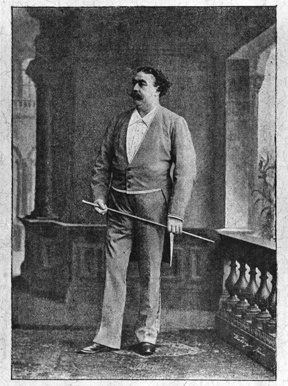 Cirkus: Mr. Claude Loyal - i ""Ecuyers et Ecuyères"", av Baron de Vaux. av Unknown artist