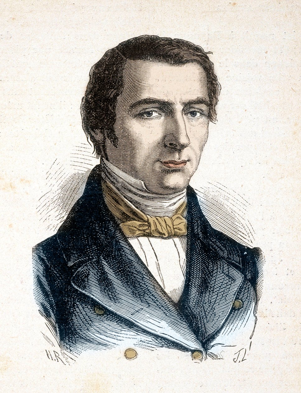 Claude Frederic Bastiat klassisk liberal teoretiker, politisk ekonom - Porträtt av Frederic Bastiat, Economiste (1801 - 1850) - i "" Les Contemporains", n.d. slutet av 1800-talet. av Unknown artist