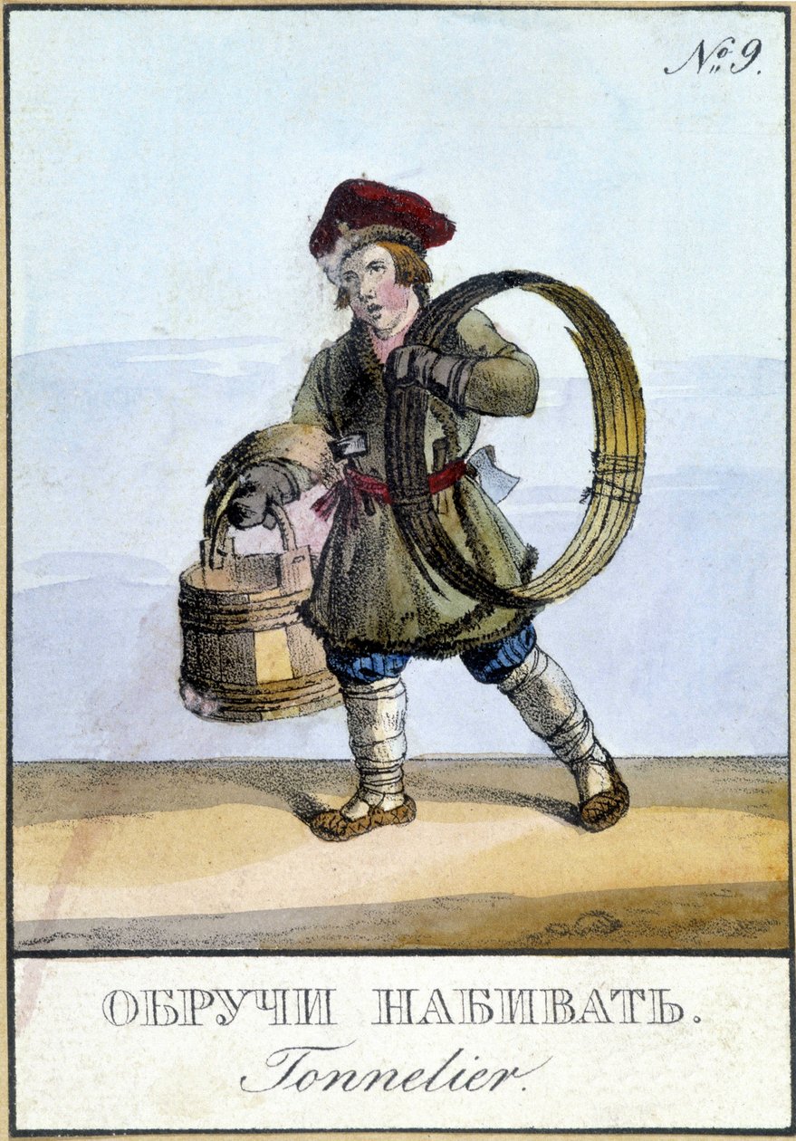 Connelier i Ryssland på 1800-talet. av Unknown artist