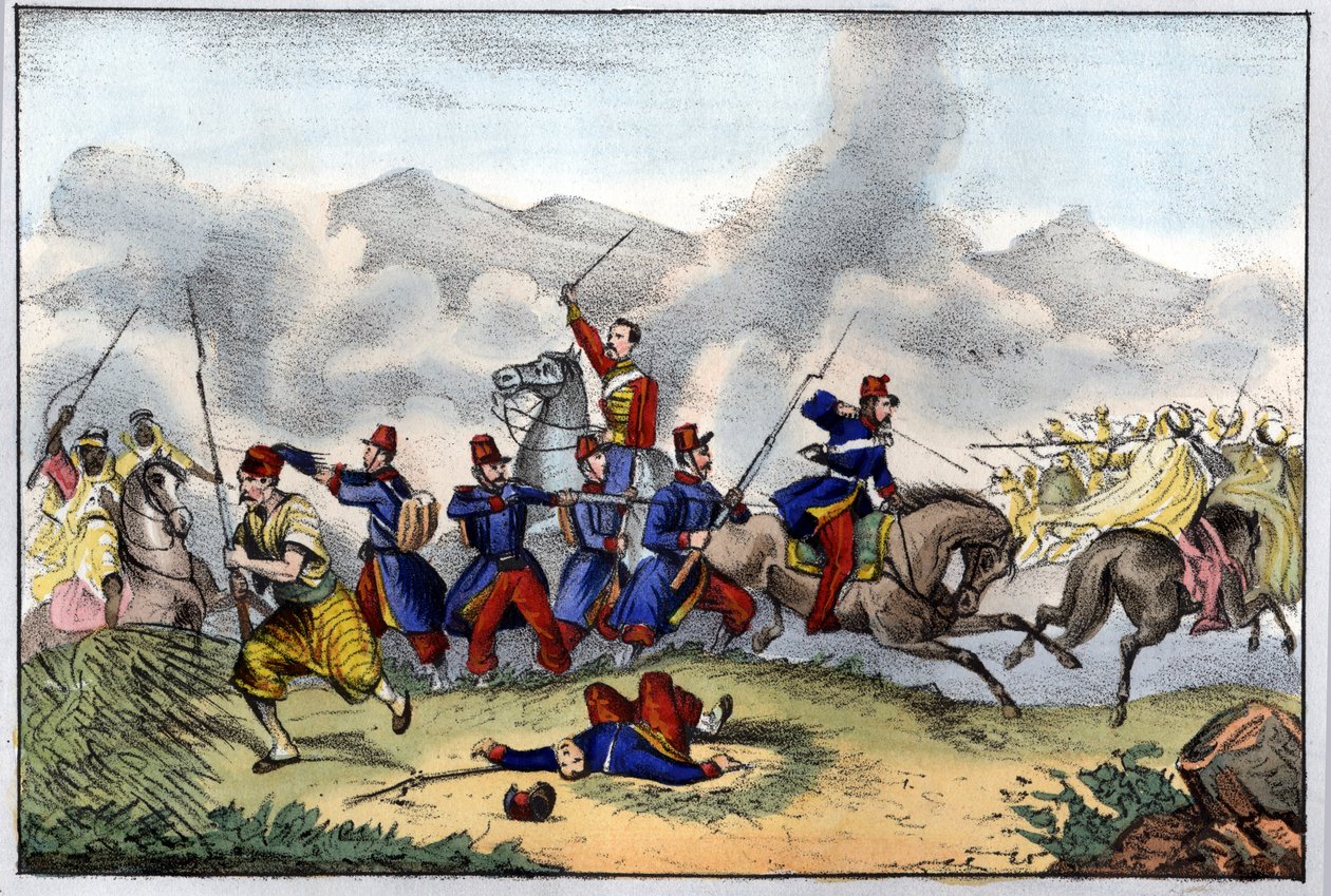 Erövringen av Algeriet. Taget av Constantine, 13 oktober av Unknown artist