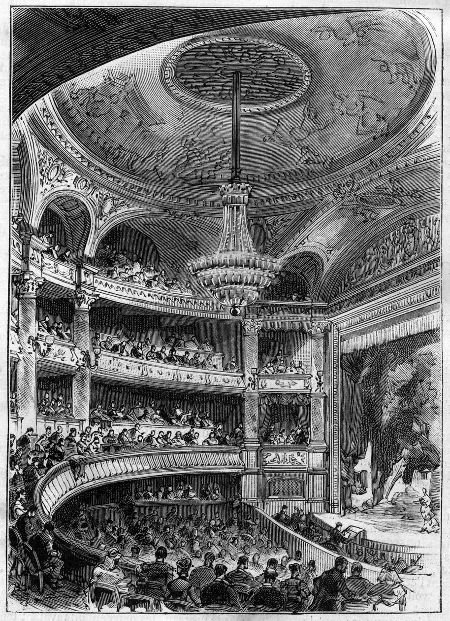 Konstantinsteatern i Algeriet byggd av arkitekten Paul Jean Gion (1838-1904) mellan 1877 och 1883 - teatern av Unknown artist