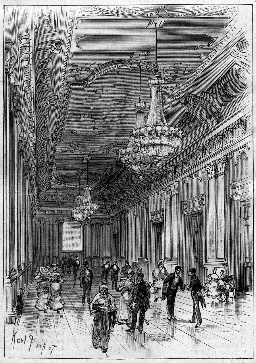 Konstantinsteatern i Algeriet byggd av arkitekten Paul Jean Gion (1838-1904) mellan 1877 och 1883 - accessgalleriet av Unknown artist