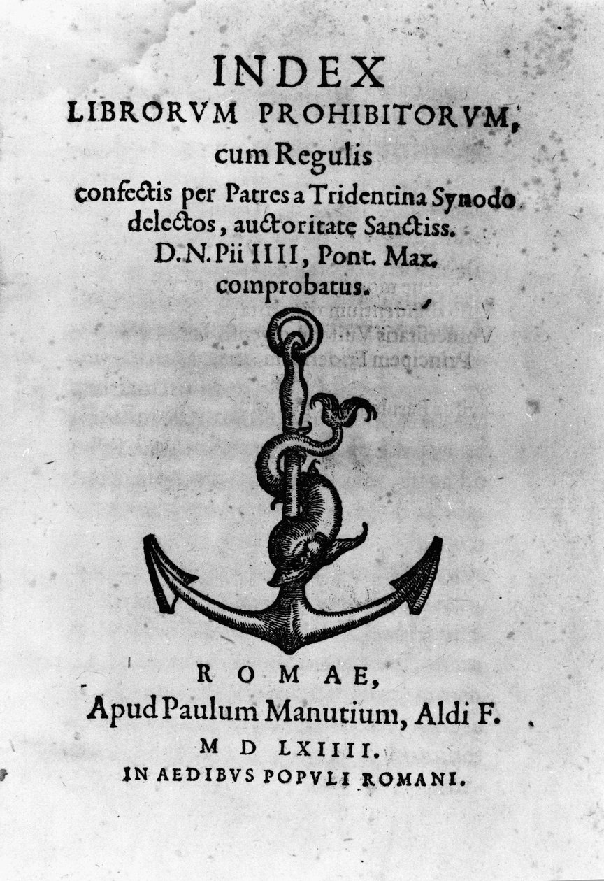 Omslag till ""Index of Forbidden Books"", Rom av Unknown artist
