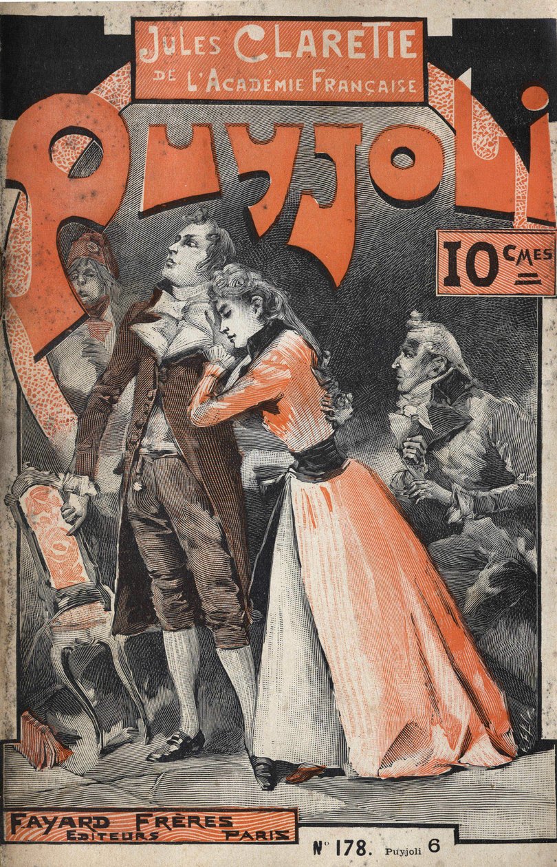 Omslag till romanen "" Puyjoli"" (1890) av Jules CLARETIE (1840-1913). av Unknown artist