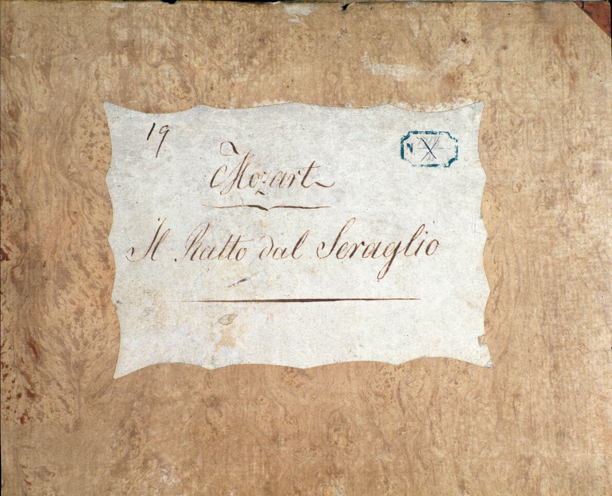 Omslag till partituret till Bortförandet från Seraglio, opera av Mozart, Lichtenthal-version (1838) av Unknown artist