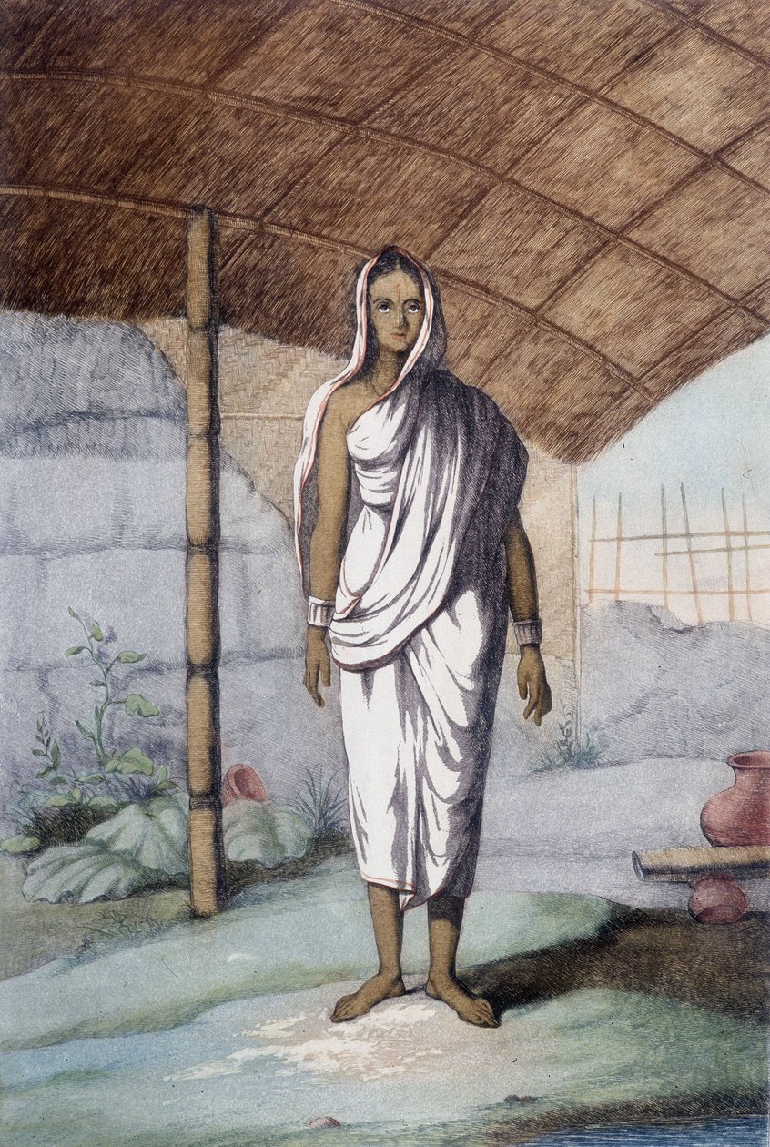 Kultur, civilisation och indiskt samhälle: kvinna i lägre kast. av Unknown artist