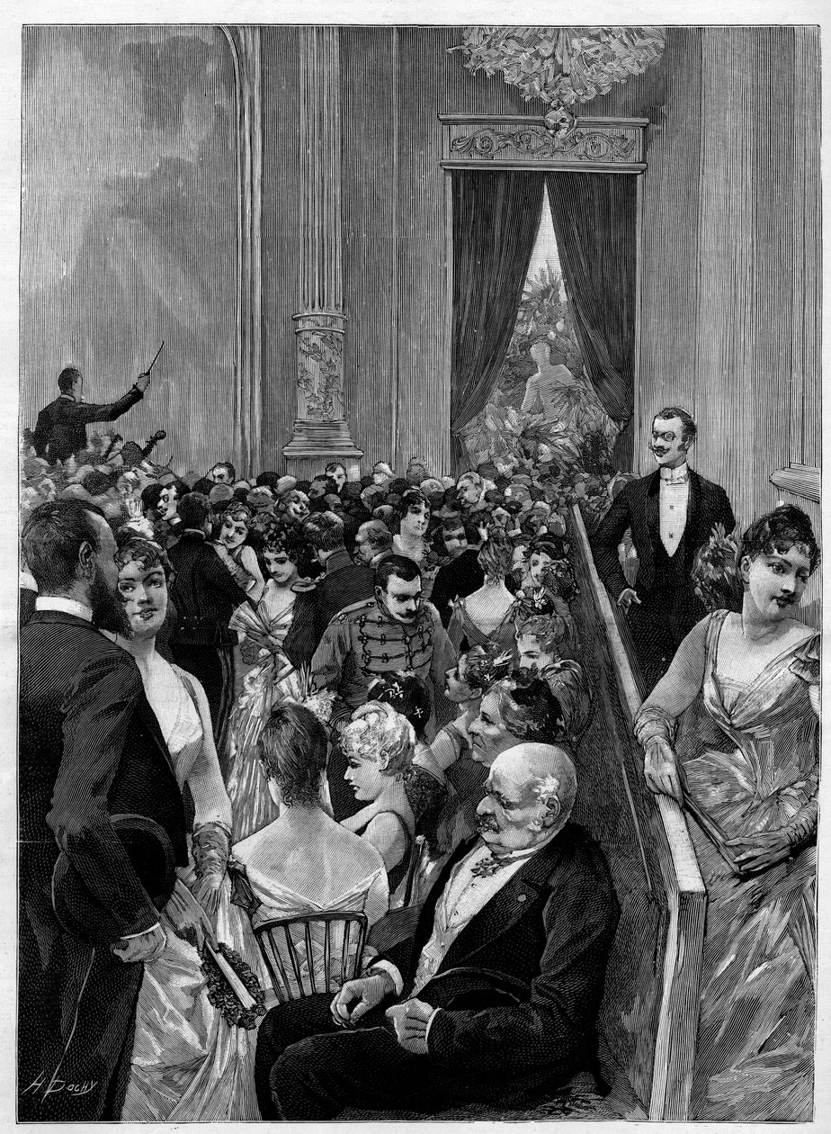 Danssal för den sista balen som ges av republikens president Jules Grevy (1807-1891) på Palais de l