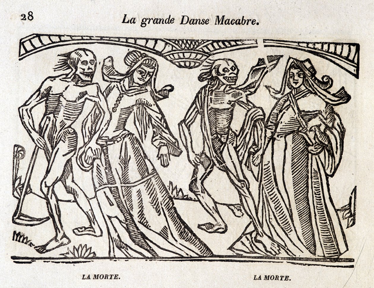 Dans makabert - gravyr av Unknown artist