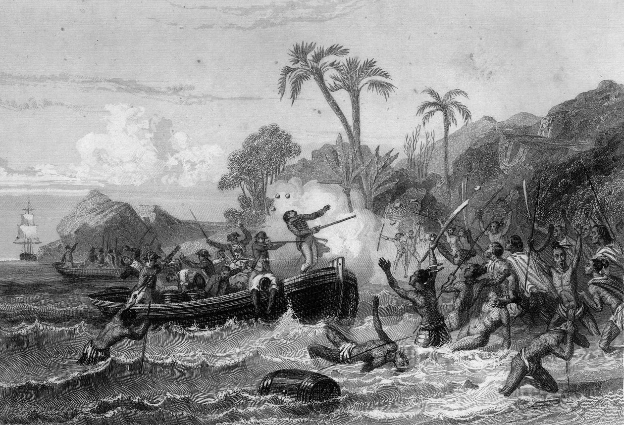 De Langles död på Mariners Islands av Unknown artist