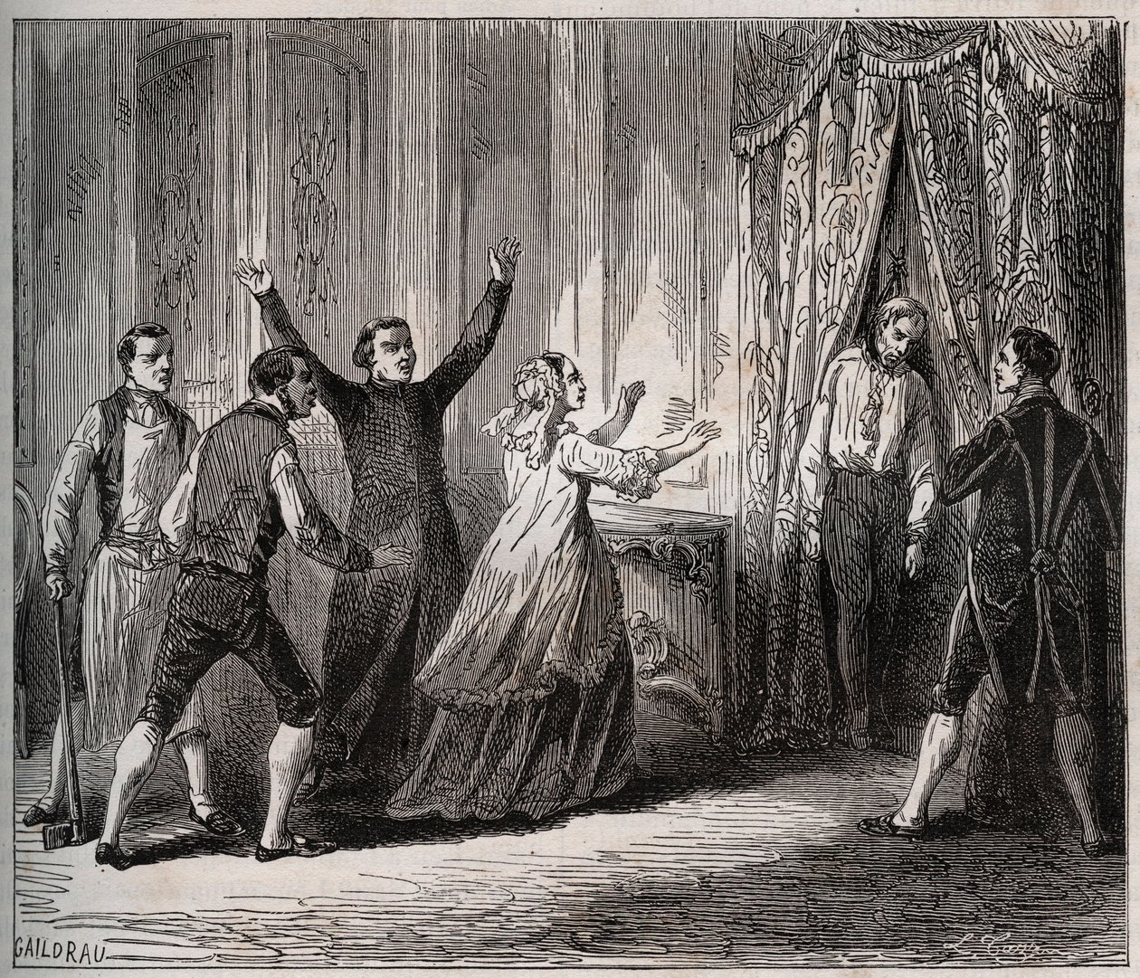 Prinsen av Condes död (Louis VI Henri de Bourbon Conde av Unknown artist