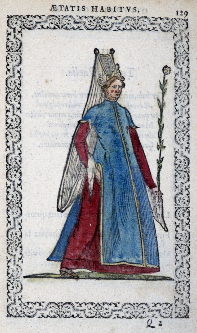 Demoiselle de Turk - i "" Habits et effigies"" av Jean Sulperius av Unknown artist