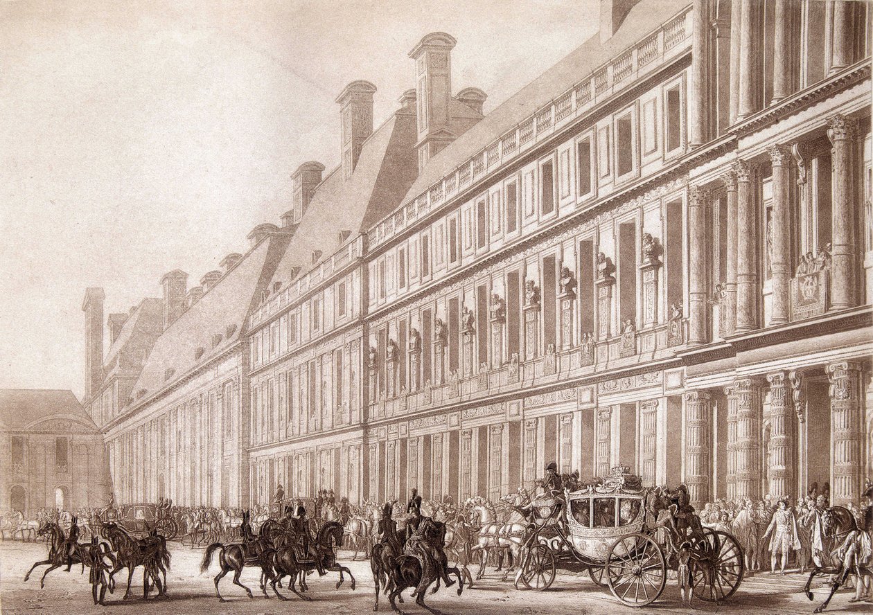 Avresa från Napoleon du Louvren, för hans kröning. av Unknown artist