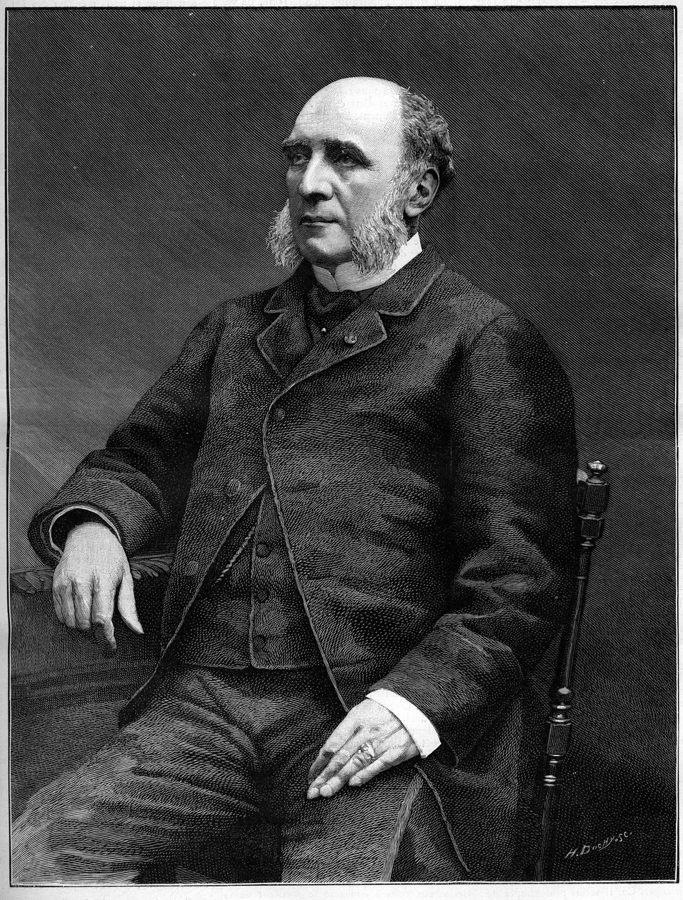Hertig Louis Charles Decazes (1819-1886), fransk politiker, utrikesminister från 1873 till 1877. av Unknown artist