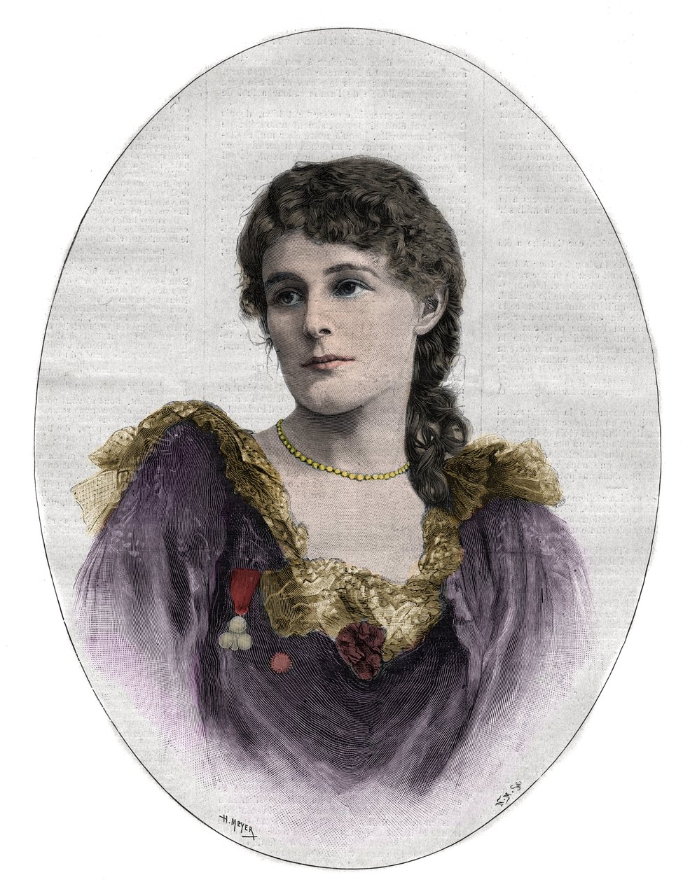 Edith Maud Gonne (1866-1953), irländsk revolutionär av Unknown artist