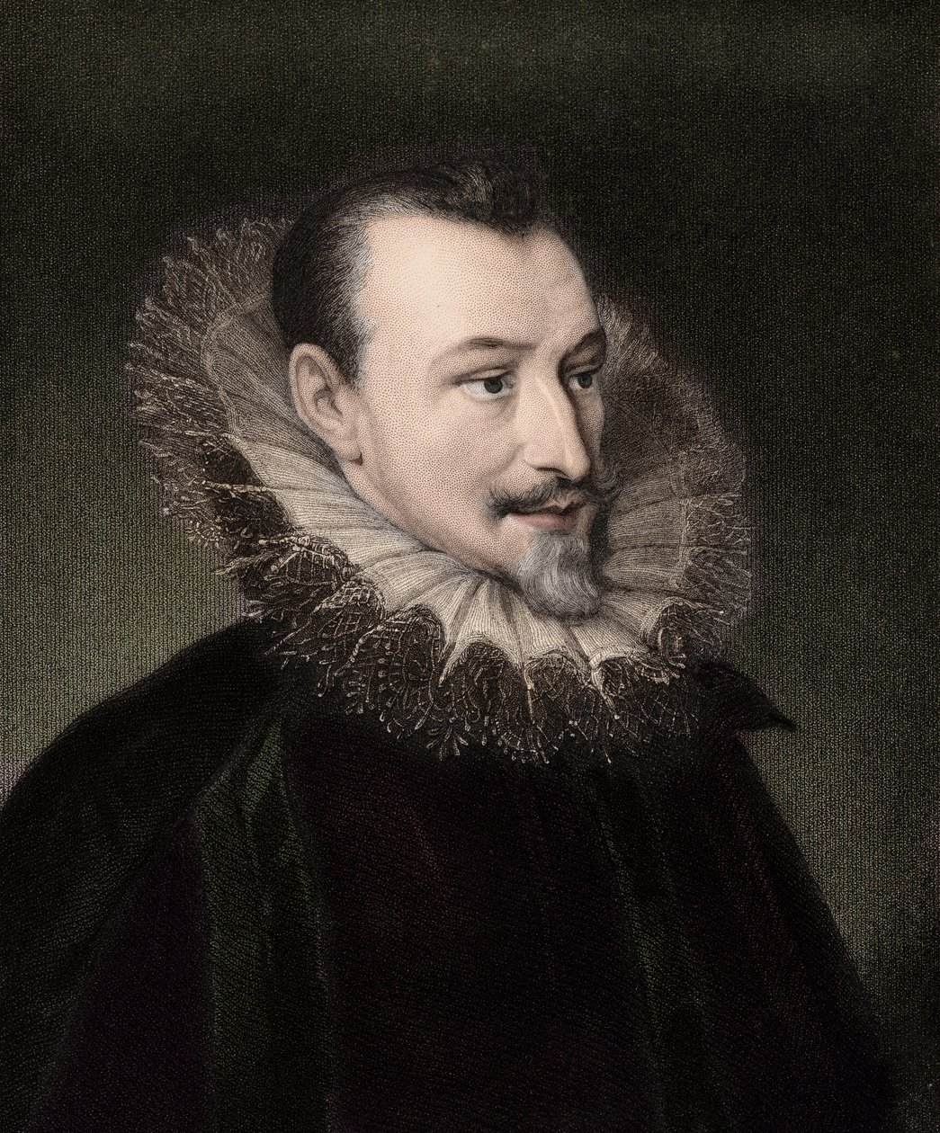 Edmund Spenser c1552/3-1599 - gravyr - 1800-talet av Unknown artist
