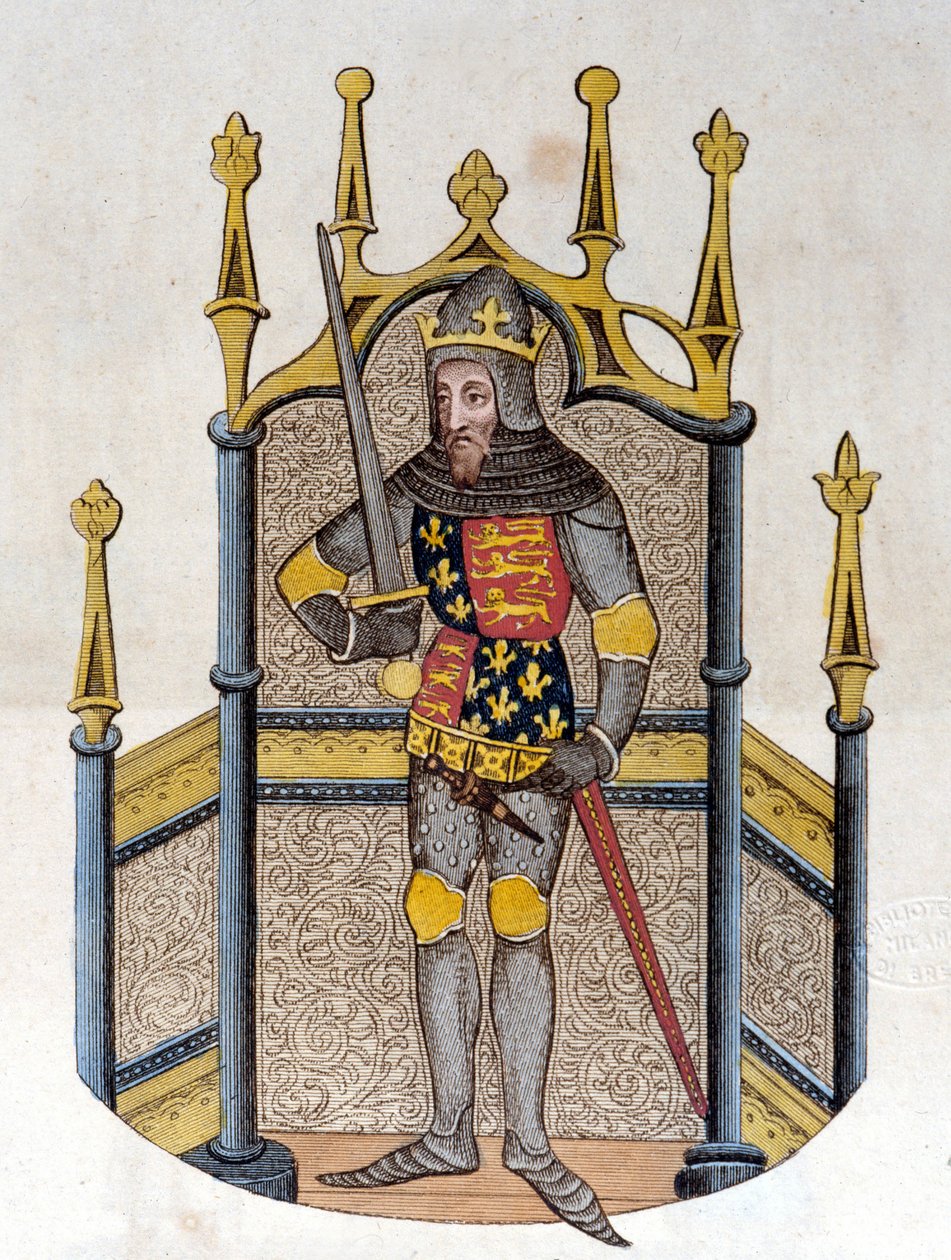 Edward III (1312-1377), kung av England Gravyr från början av 1800-talet av Unknown artist