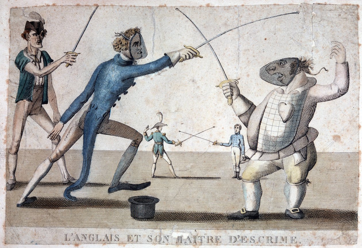 Engelska och dess fäktmästare - 1800-talet av Unknown artist