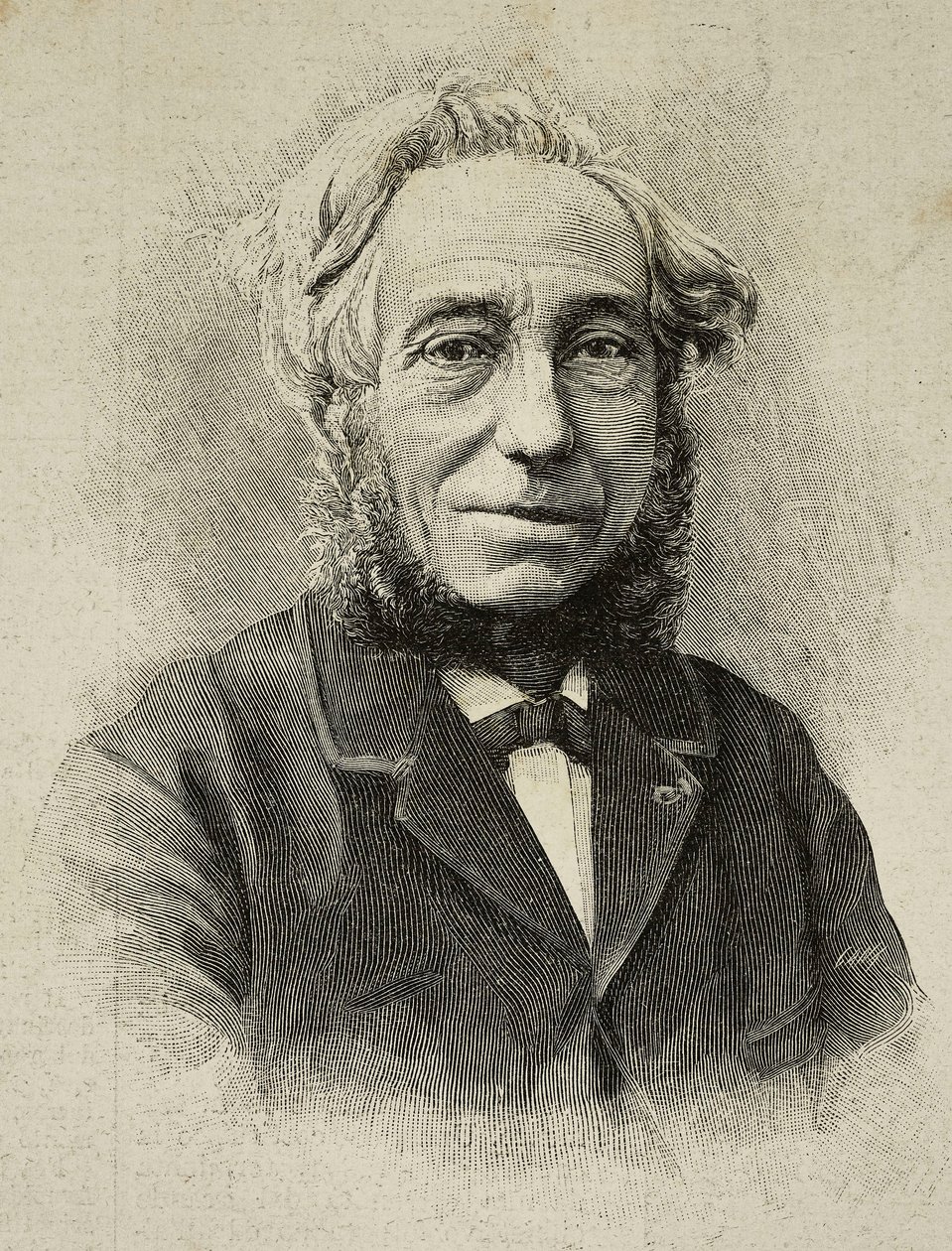 Ernesto Camillo Sivori (1815-1894), italiensk violinist och kompositör, gravyr efter ett fotografi av G Rossi från L