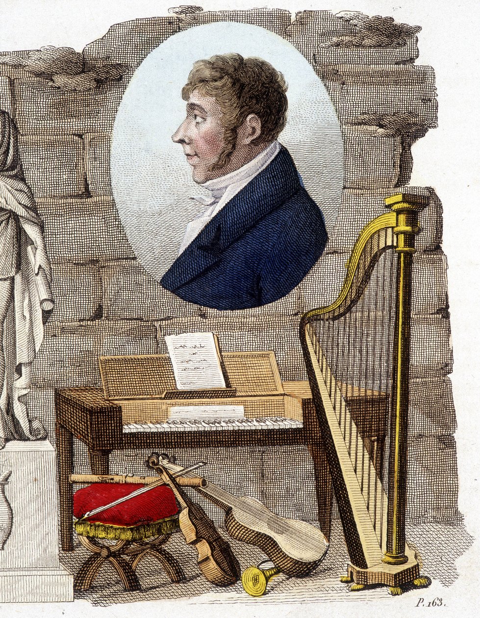 Etienne Mehul, fransk kompositör och organist (1763-1817). av Unknown artist