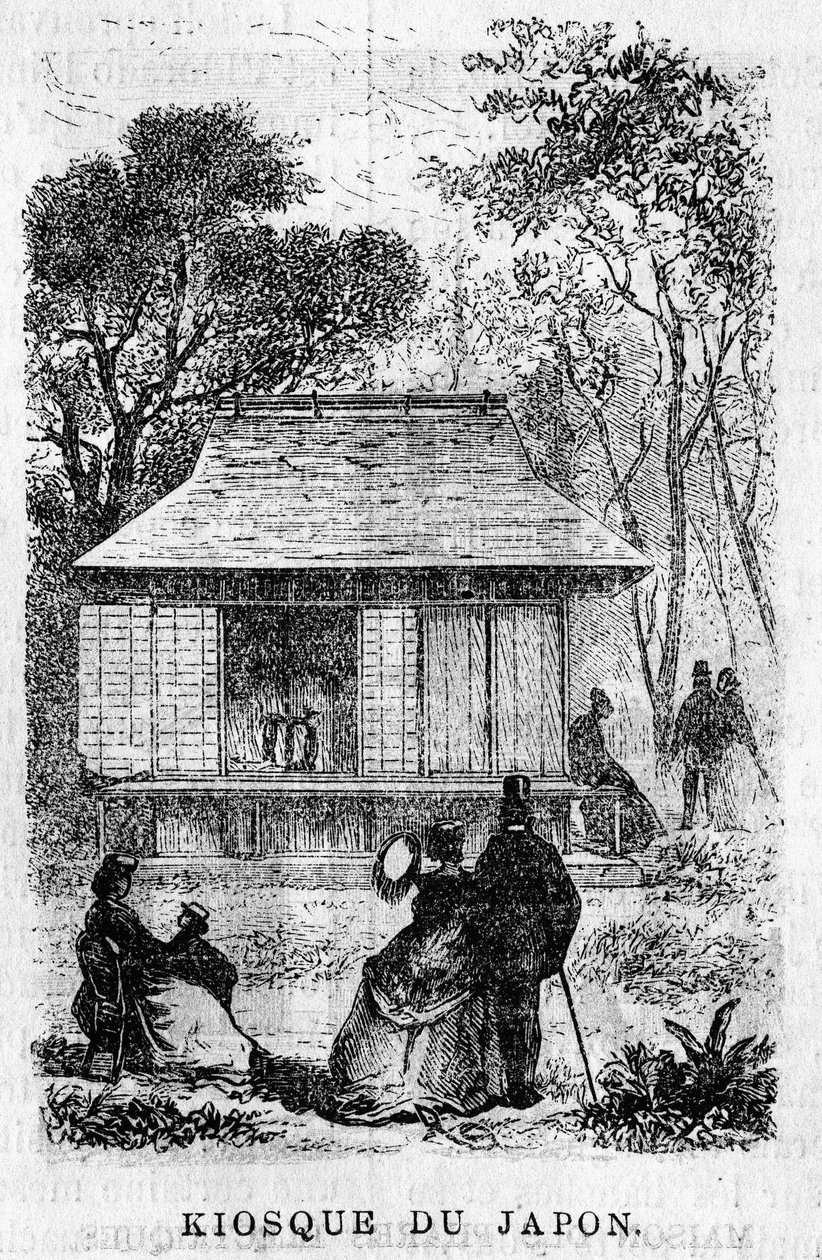 Exposition Universelle de Paris 1867: Japans kiosk. av Unknown artist