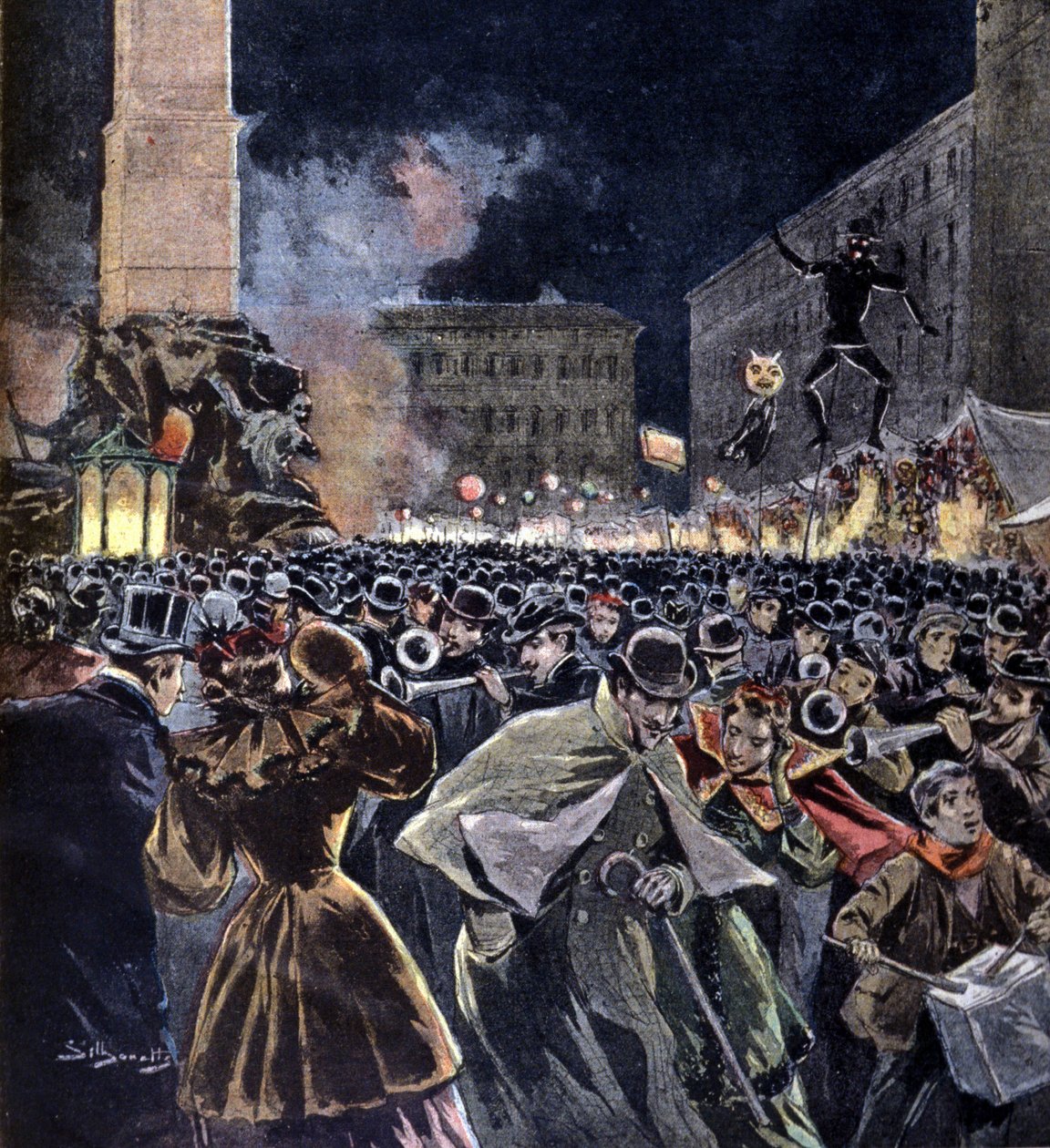 Befana-festen vid trettondagen i Rom. 1895. av Unknown artist